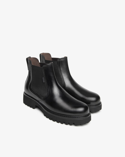 Nero Giardini I601412U Stivaletti Chelsea da uomo in pelle