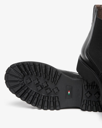 Nero Giardini I601412U Stivaletti Chelsea da uomo in pelle