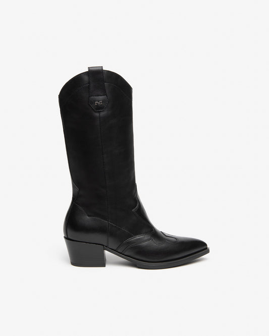Nero Giardini I617123D Stivali texani da donna in pelle