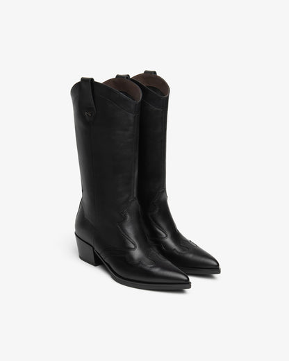Nero Giardini I617123D Stivali texani da donna in pelle