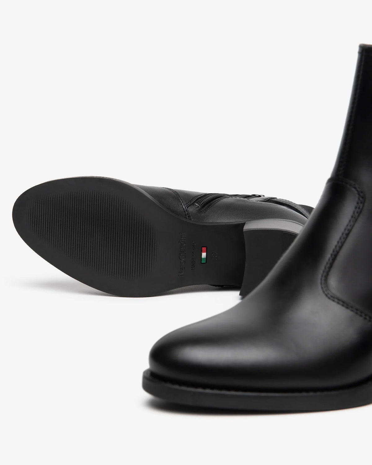 Nero Giardini I617213D Stivaletti da donna in pelle e tessuto