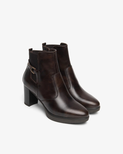 Nero Giardini I617261D Stivaletti da donna in pelle e tessuto
