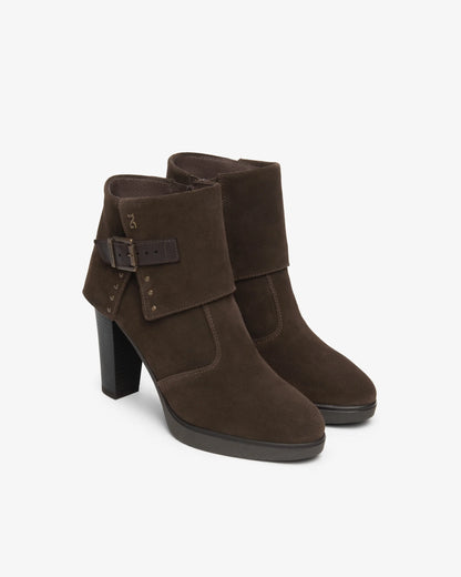 Nero Giardini I617274D Stivaletti da donna in pelle scamosciata e pelle