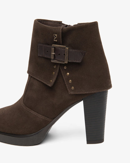 Nero Giardini I617274D Stivaletti da donna in pelle scamosciata e pelle