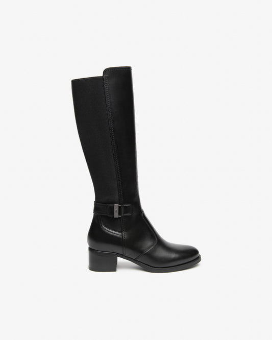 Nero Giardini I617900D Stivali da donna in pelle e tessuto