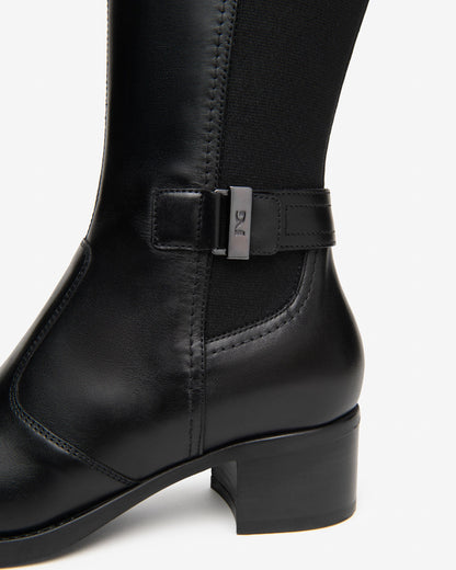 Nero Giardini I617900D Stivali da donna in pelle e tessuto
