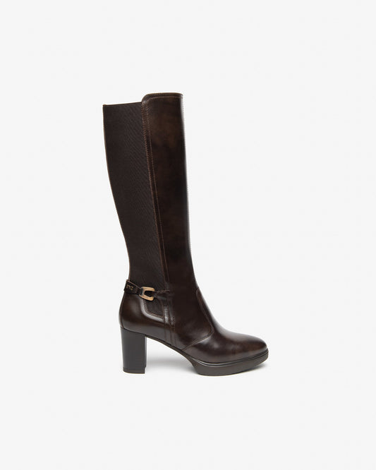 Nero Giardini I617941D Stivali da donna in pelle e tessuto