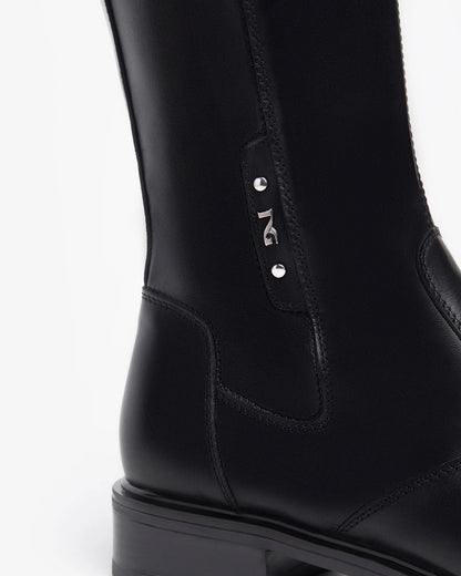 Nero Giardini I617969D Stivali da donna in pelle e tessuto tecnico