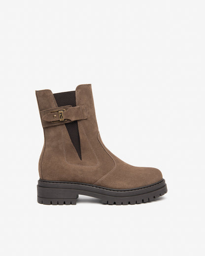 Nero Giardini I618021D Stivaletti Chelsea da donna in camoscio