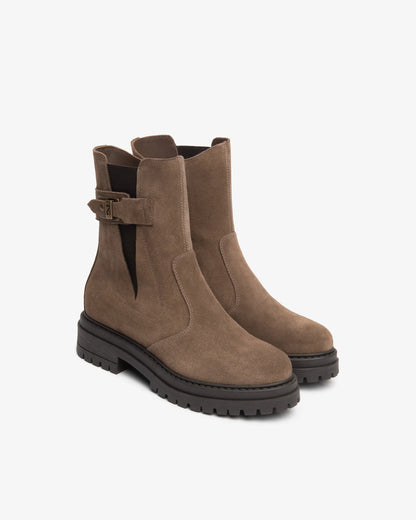 Nero Giardini I618021D Stivaletti Chelsea da donna in camoscio