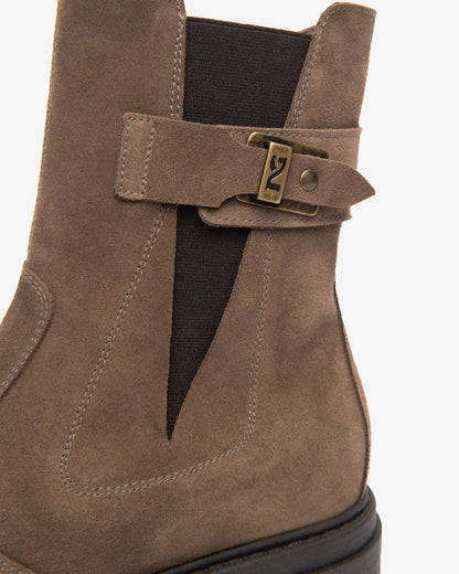 Nero Giardini I618021D Stivaletti Chelsea da donna in camoscio