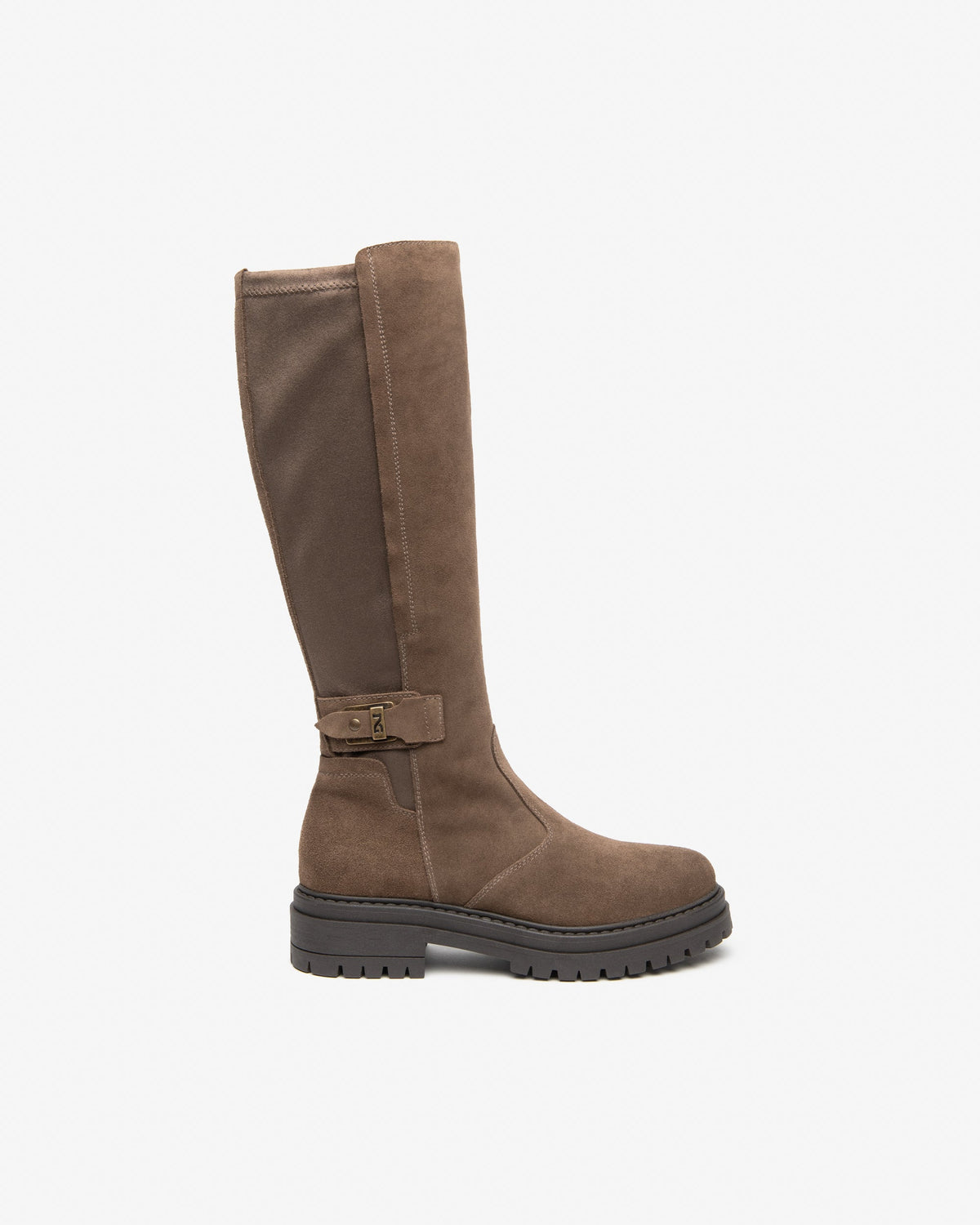 Nero Giardini I618028D Stivali da donna in pelle scamosciata e tessuto tecnico