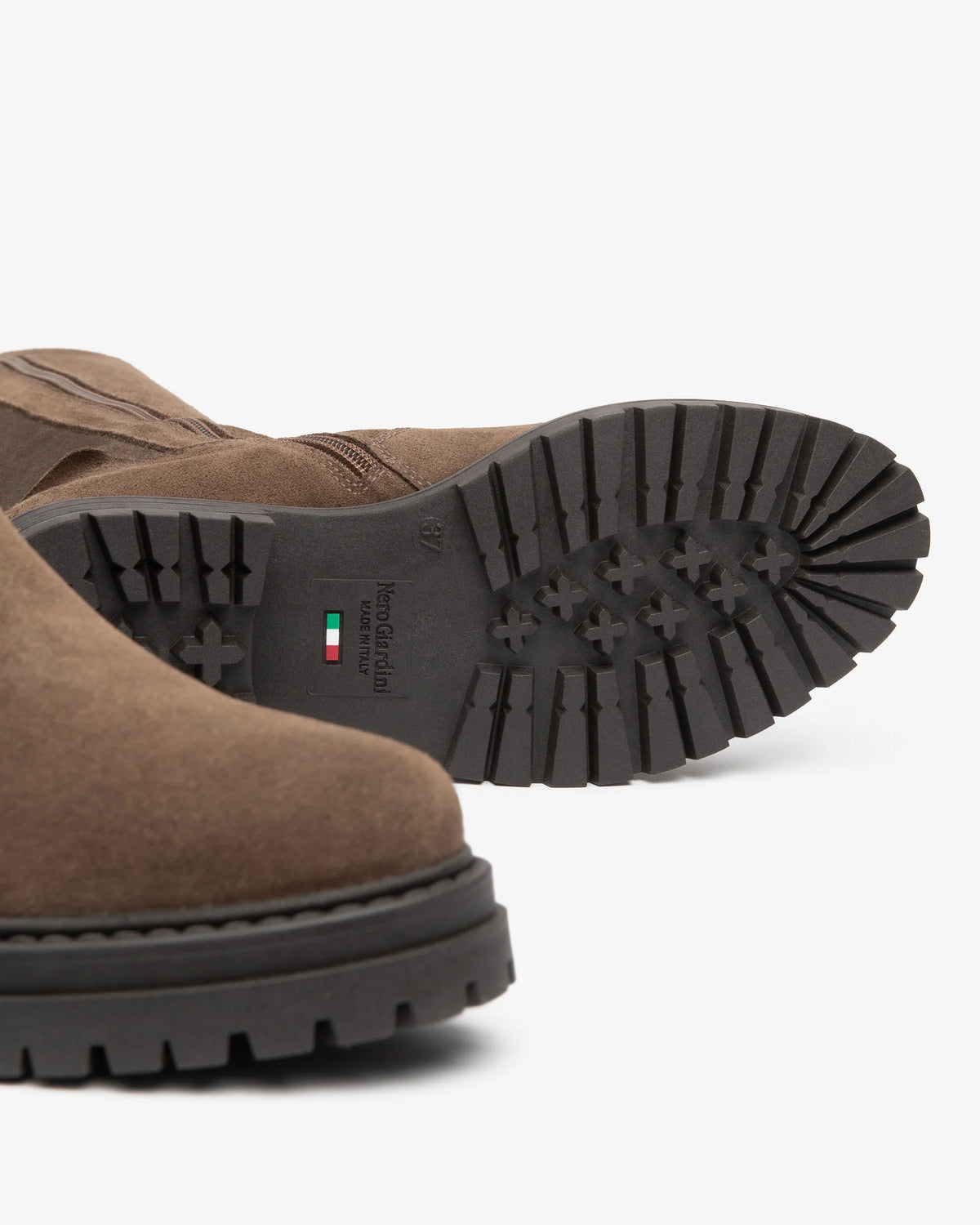 Nero Giardini I618028D Stivali da donna in pelle scamosciata e tessuto tecnico