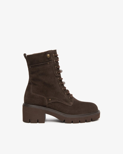 Nero Giardini I618051D Anfibi donna in pelle scamosciata
