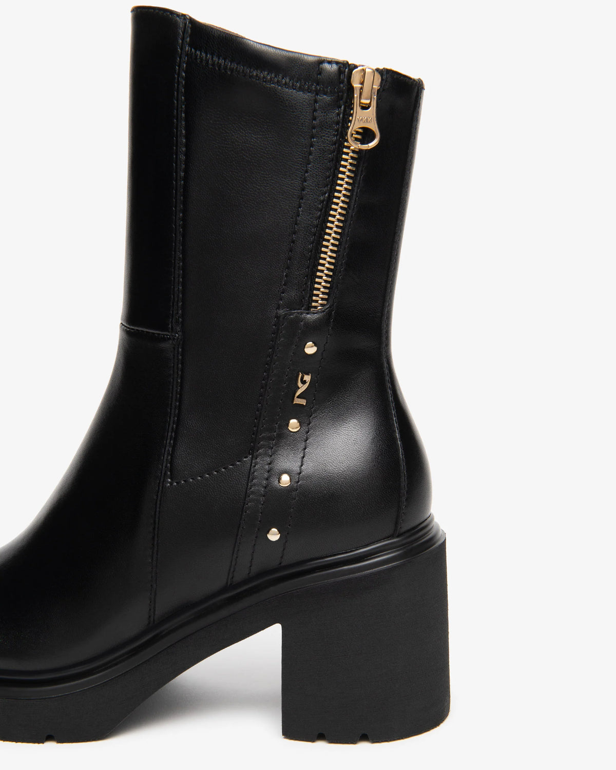Nero Giardini I618086D Stivaletti da donna in pelle e tessuto tecnico