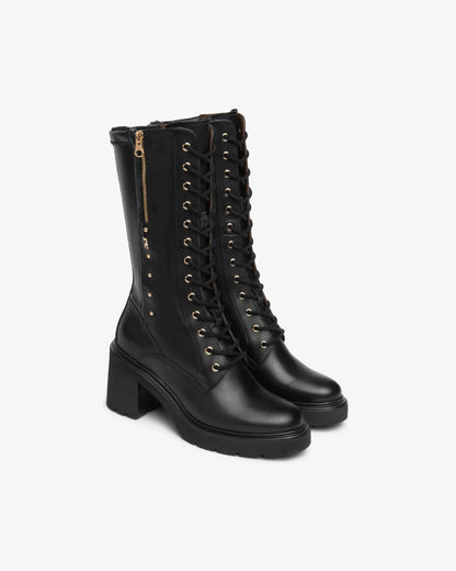 Nero Giardini I618087D Stivali da donna in pelle e tessuto tecnico