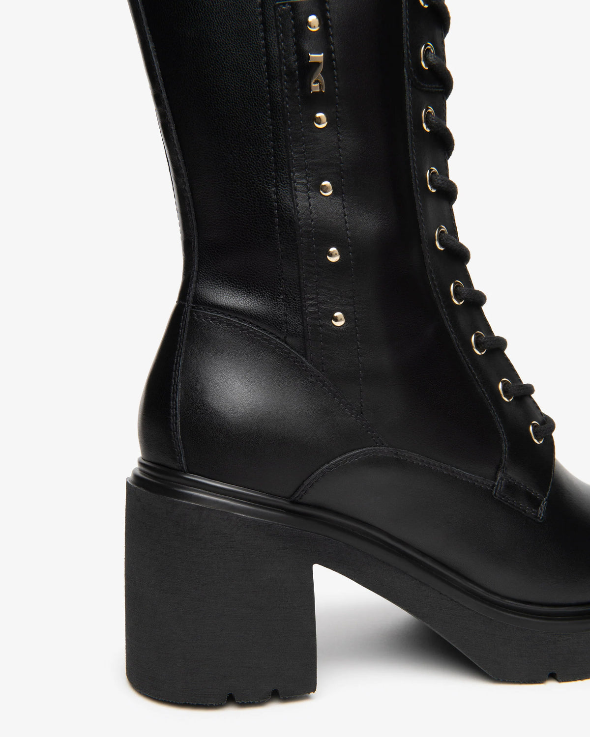 Nero Giardini I618087D Stivali da donna in pelle e tessuto tecnico