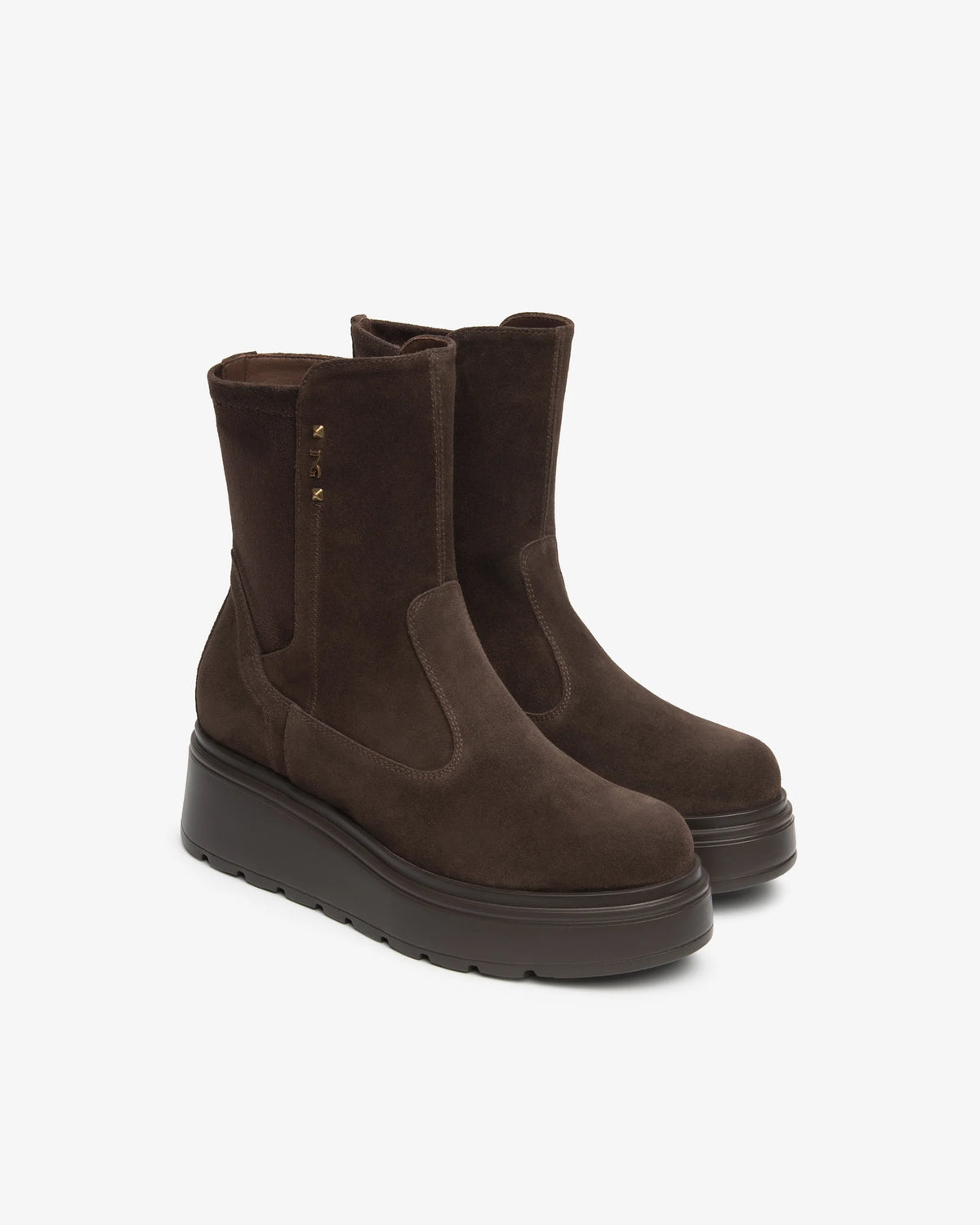 Nero Giardini I618111D Stivaletti da donna in pelle scamosciata e materiale tecnico