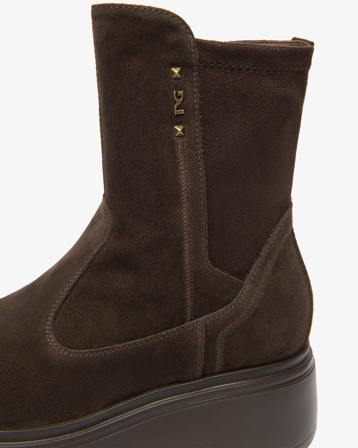 Nero Giardini I618111D Stivaletti da donna in pelle scamosciata e materiale tecnico