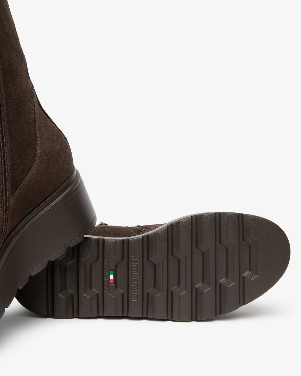 Nero Giardini I618111D Stivaletti da donna in pelle scamosciata e materiale tecnico