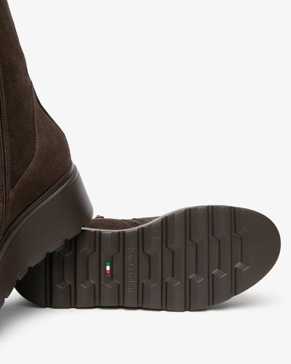 Nero Giardini I618111D Stivaletti da donna in pelle scamosciata e materiale tecnico