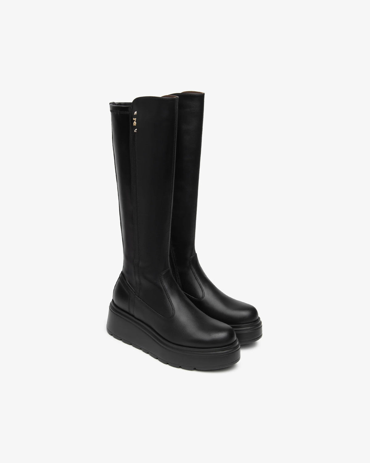 Nero Giardini I618113D Stivali da donna in pelle e tessuto tecnico