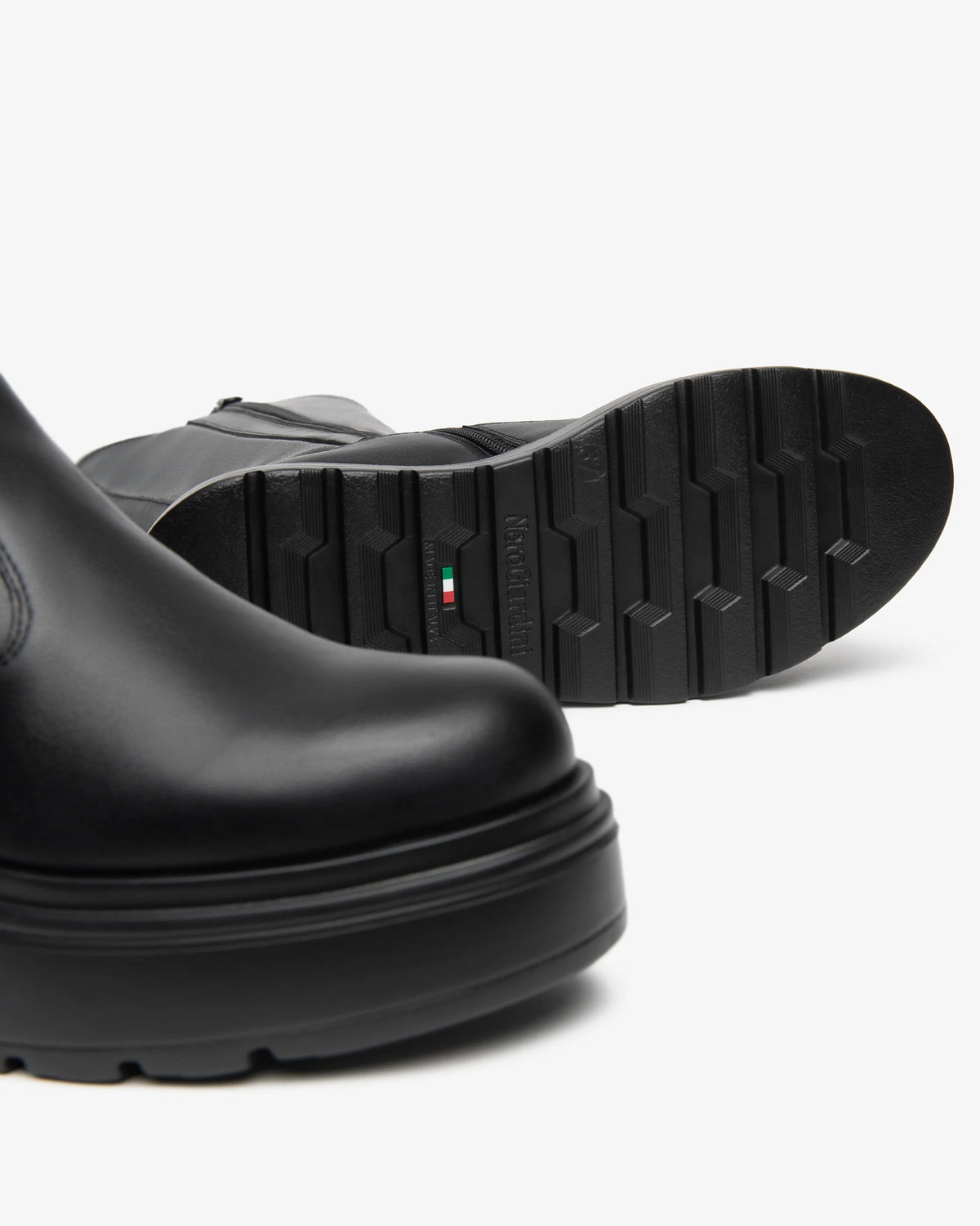 Nero Giardini I618113D Stivali da donna in pelle e tessuto tecnico