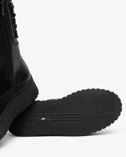 Nero Giardini I618120D Stivaletti da donna in pelle e tessuto tecnico