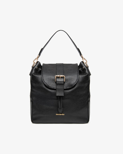 Nero Giardini I644353D Zaino da donna in pelle e materiale tecnico