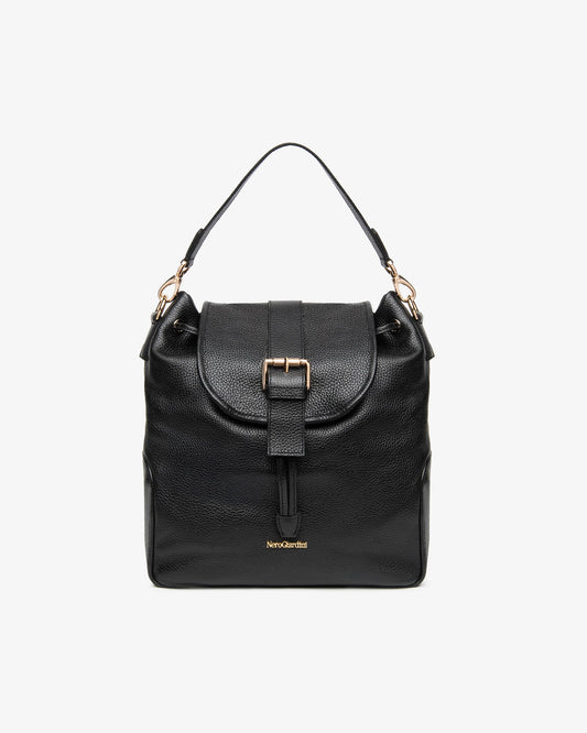 Nero Giardini I644353D Zaino da donna in pelle e materiale tecnico
