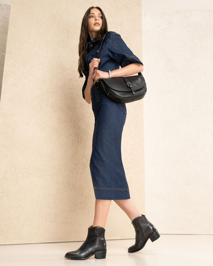 Nero Giardini I513903D Stivaletti Donna in Pelle