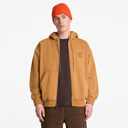 Timberland 0YHB0 Felpa con Cappuccio e Zip Intera Iconic da Uomo