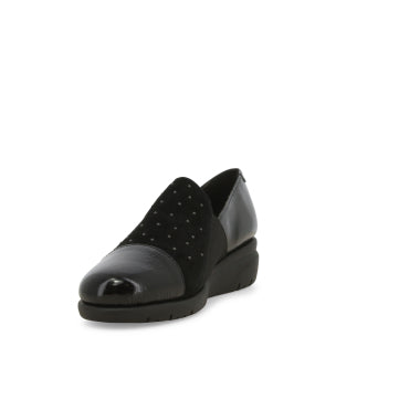 Melluso K55239W Mocassino donna in vernice e camoscio nero o testa di moro