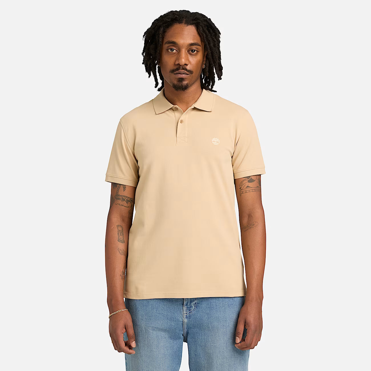 Timberland A6BX4 Polo Elasticizzata a Maniche Corte Millers River da Uomo
