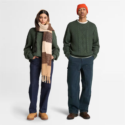 Timberland 0YHD4 Maglione Girocollo in Maglia a Trecce Phillips Brook da Uomo