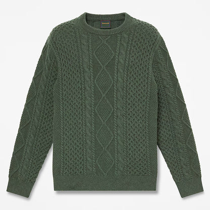 Timberland 0YHD4 Maglione Girocollo in Maglia a Trecce Phillips Brook da Uomo