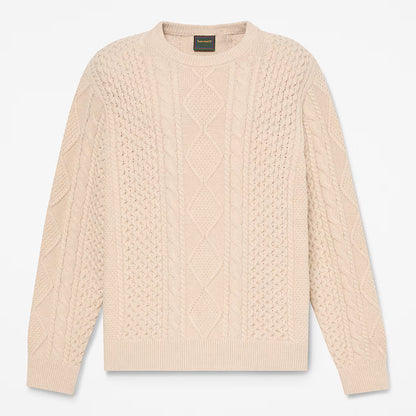 Timberland 0YHD4 Maglione Girocollo in Maglia a Trecce Phillips Brook da Uomo