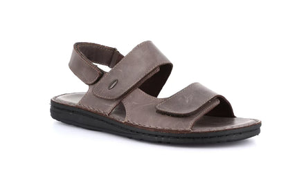 Grunland SA1954 Sandalo doppia fascia in pelle | LAPO