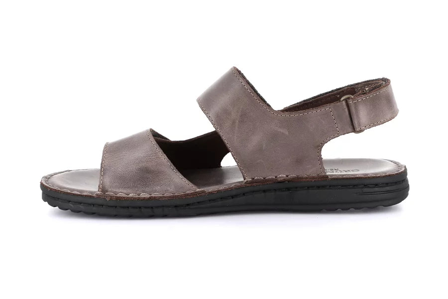 Grunland SA1954 Sandalo doppia fascia in pelle | LAPO