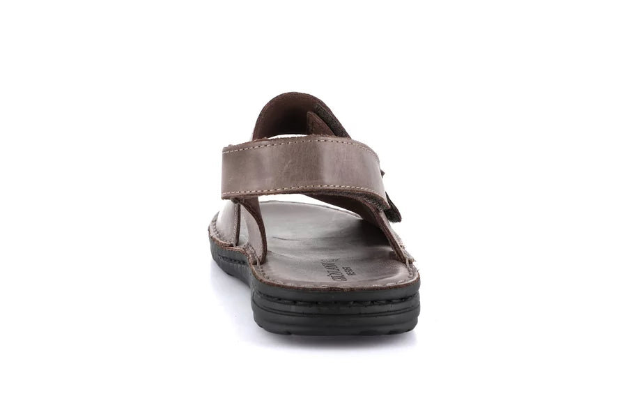 Grunland SA1954 Sandalo doppia fascia in pelle | LAPO