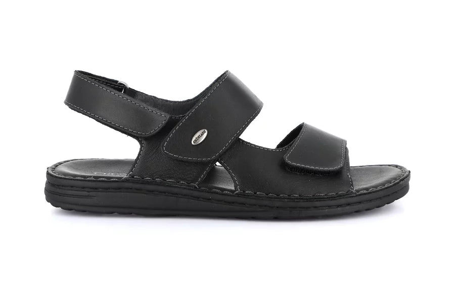 Grunland SA1954 Sandalo doppia fascia in pelle | LAPO