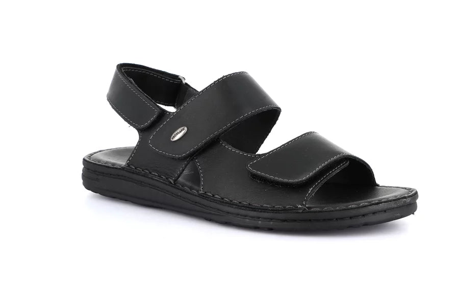 Grunland SA1954 Sandalo doppia fascia in pelle | LAPO