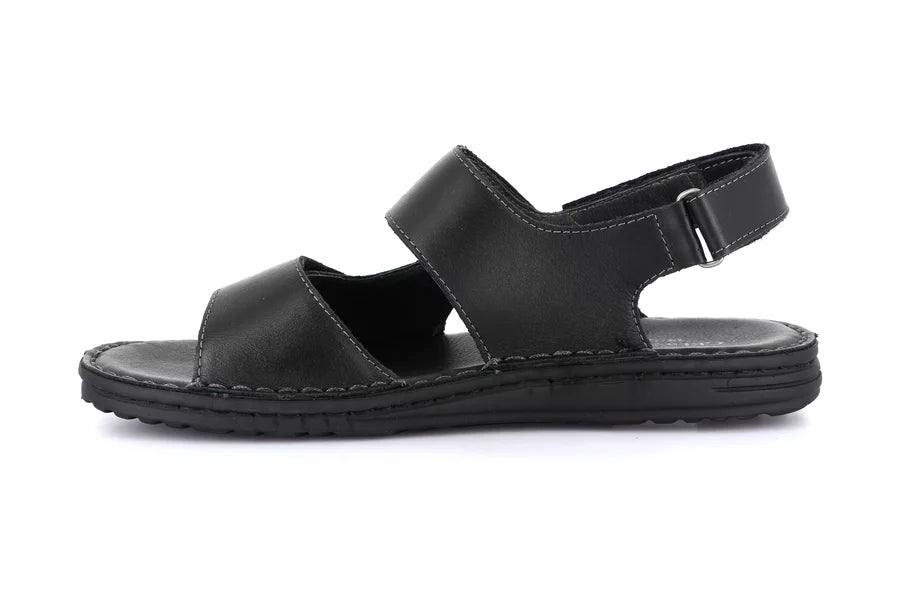 Grunland SA1954 Sandalo doppia fascia in pelle | LAPO