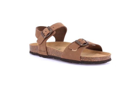 Grunland SB6371 Sandalo in nabuk con cinturino | SARA