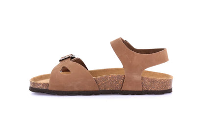 Grunland SB6371 Sandalo in nabuk con cinturino | SARA