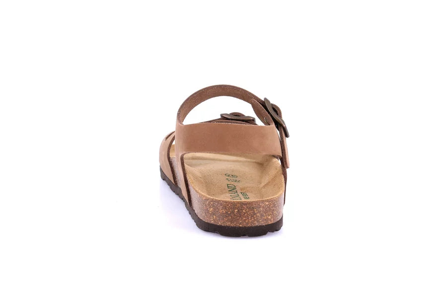 Grunland SB6371 Sandalo in nabuk con cinturino | SARA