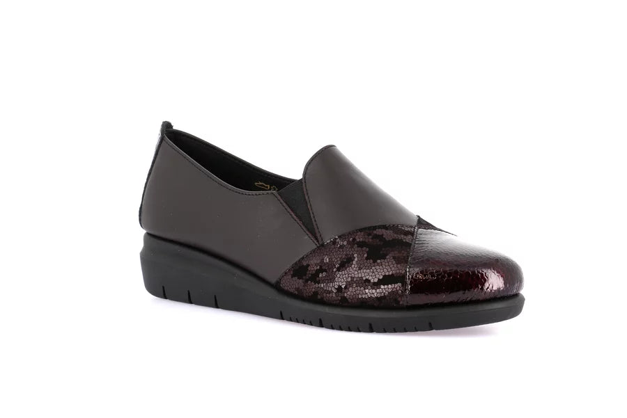 Grunland SC5565 Rysa Slip on comfort nero o bordò