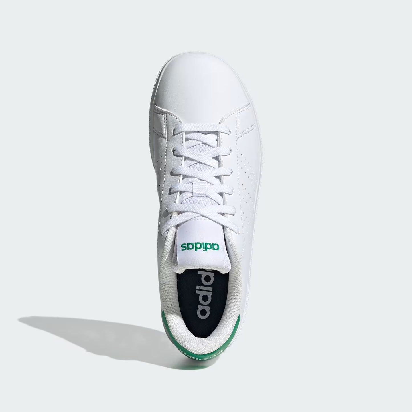 Adidas ID3889 Scarpe Advantage Base 2.0 Junior Cloud White / Cloud White / Green