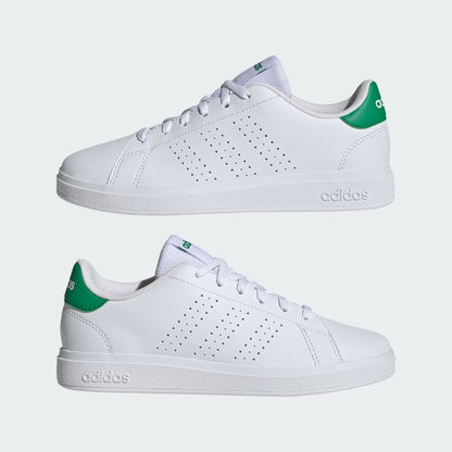 Adidas ID3889 Scarpe Advantage Base 2.0 Junior Cloud White / Cloud White / Green