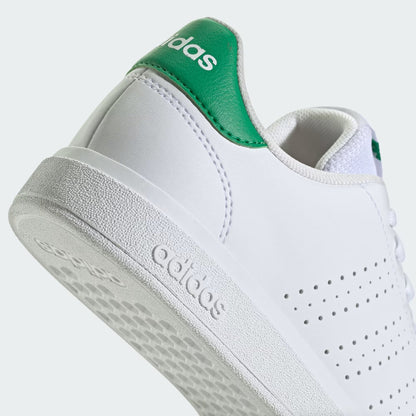 Adidas ID3889 Scarpe Advantage Base 2.0 Junior Cloud White / Cloud White / Green
